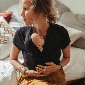 Vija Skin to Skin Babywearing Kangaroo Care Shirt Purple Size XL